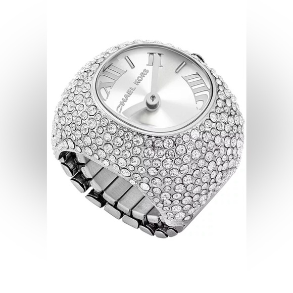 Michael Kors
Women's Rylee Two-Hand Stainless Steel Watch Ring 24mm - Picture 1 of 5